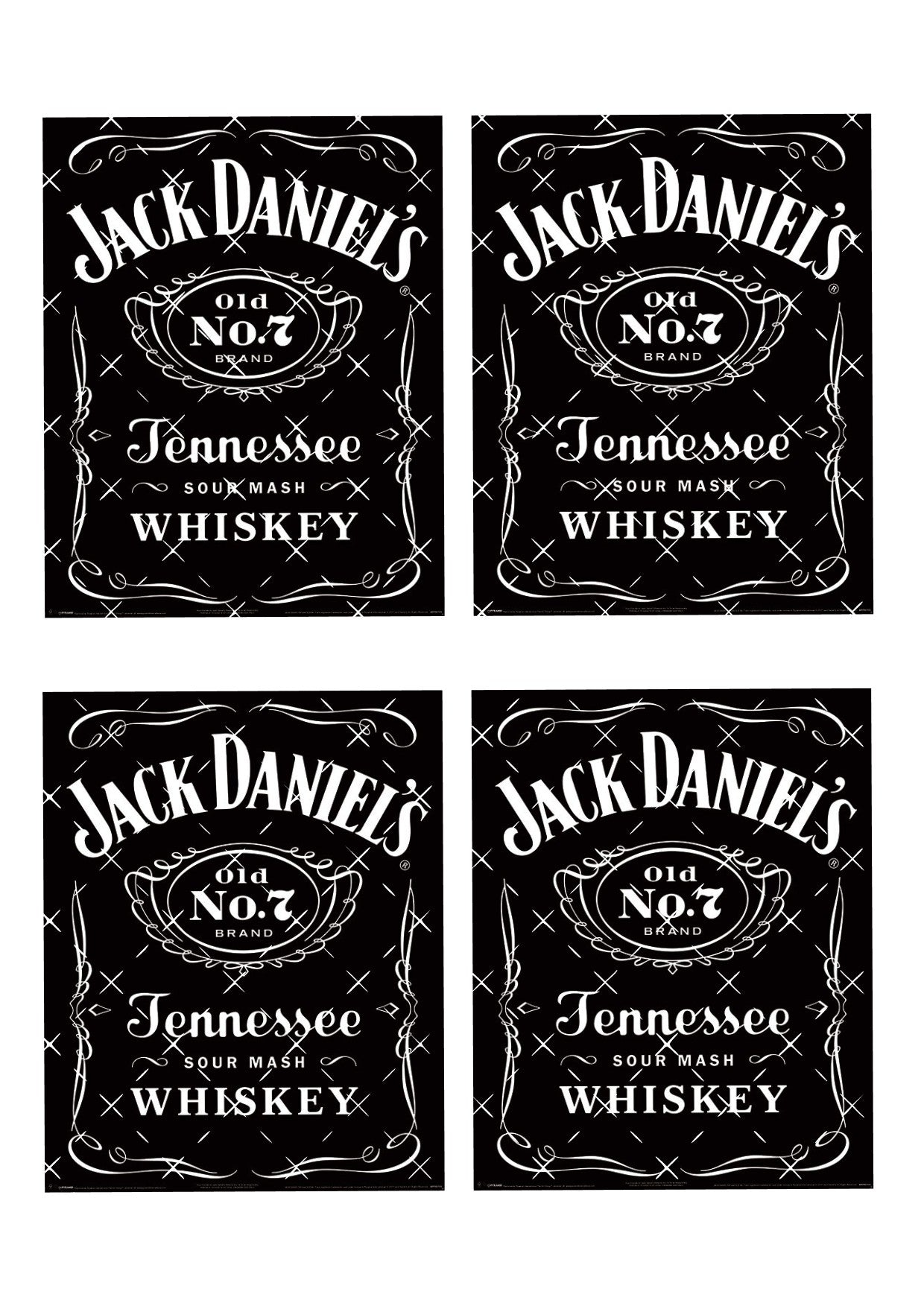 Jack Daniels Label Icing Sheet