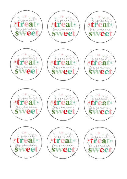 A Special Treat For Someone Sweet Icing Sheet Cupcake Toppers