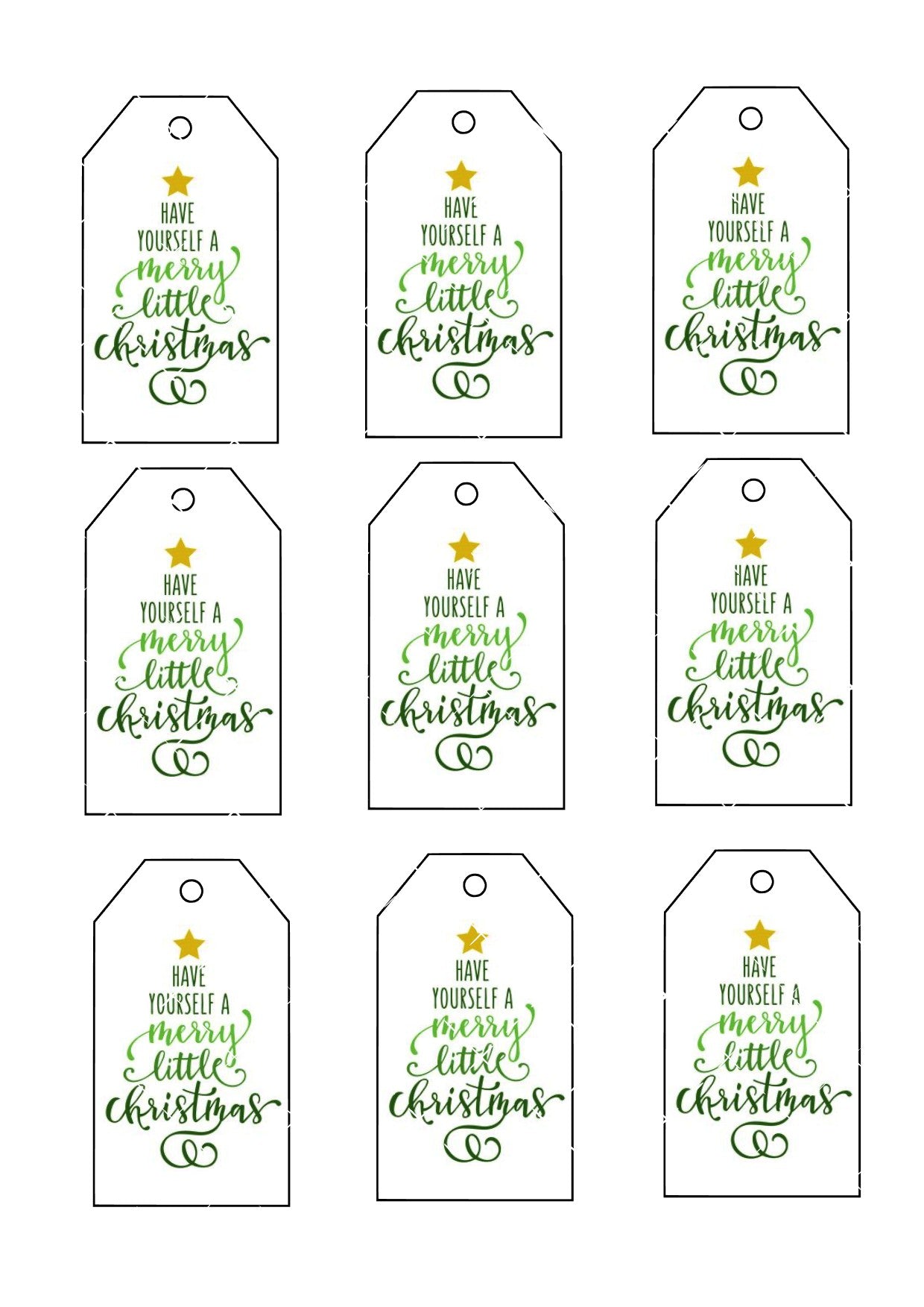 Icing Sheet Christmas Gift Tags