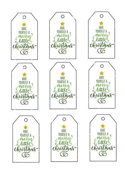 Icing Sheet Christmas Gift Tags