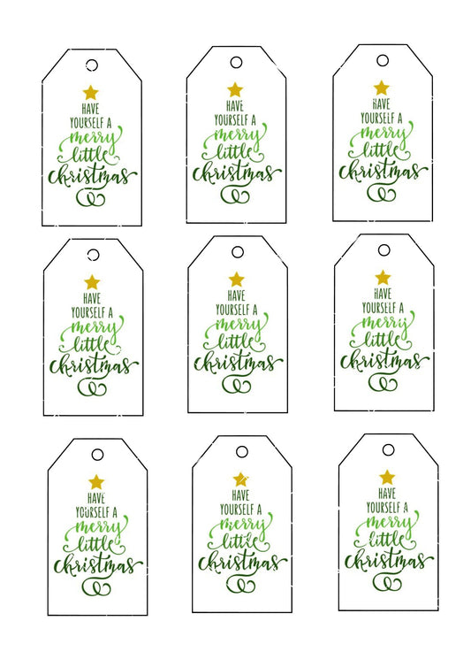 Icing Sheet Christmas Gift Tags