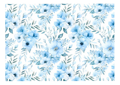 Blue Floral Icing Sheet Wrap