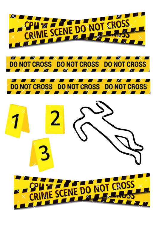 Crime Scene Icing Sheet